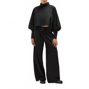 NEW CARESTE carmenita long sleeve top in black